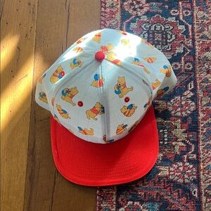 Winnie Pooh Disney vintage hat in great conditions with red color visor